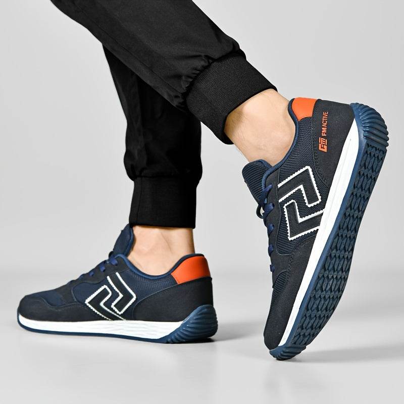 Men's Stylish Casual Sneakers - Breathable, Non-Slip Rubber Sole Shoes For All Seasons - MYLUXURY LANE ENTERPRISE