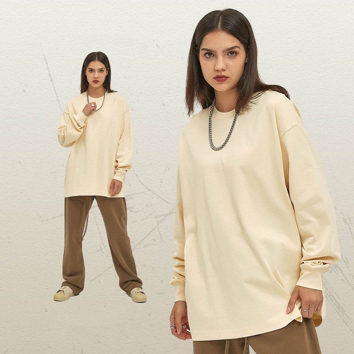 Loose Long-sleeved T-shirt Top - MYLUXURY LANE ENTERPRISE