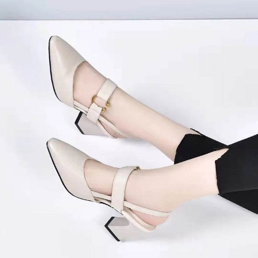 New Spring And Summer Thick High Heel Women's Shoes - MYLUXURY LANE ENTERPRISE