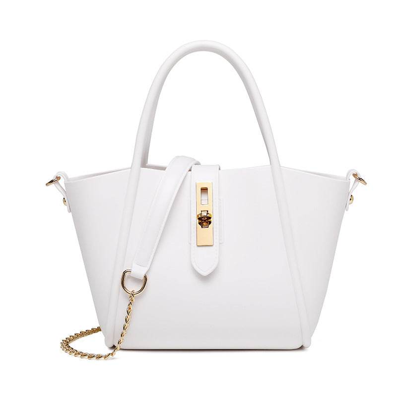 Portable Women's Leather Fashion Vegetable Basket Shoulder Messenger Bag - MYLUXURY LANE ENTERPRISE