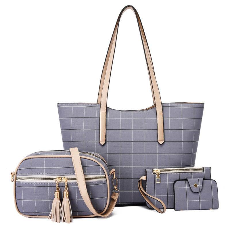 New Korean Fashion Four-piece Set Texture Shoulder Women Hand-carrying Crossbody Bag - MYLUXURY LANE ENTERPRISE