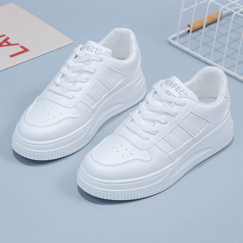 Women's All-matching Casual Sports Leather Summer White Sneakers Internet Celebrity - MYLUXURY LANE ENTERPRISE