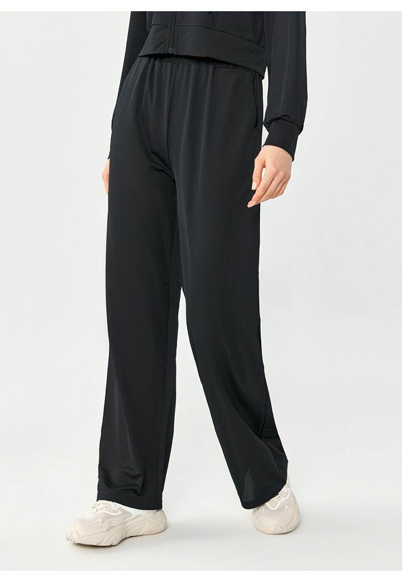 Women's Fashion Loose Casual Slim-fit Draping Double Pockets Yoga Pants - MYLUXURY LANE ENTERPRISE