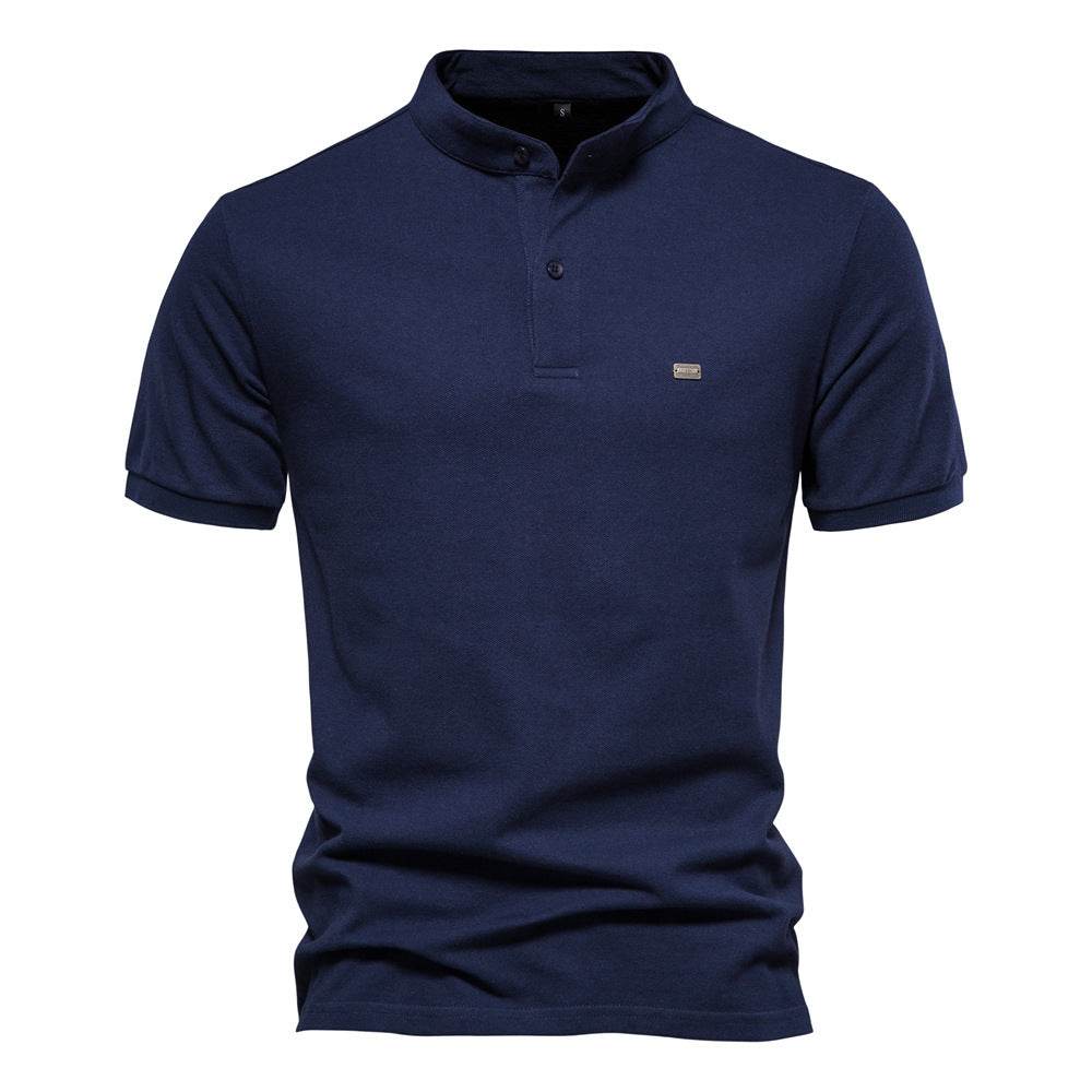 Men's Fashion Pure Cotton Stand Collar Sports Top - MYLUXURY LANE ENTERPRISE
