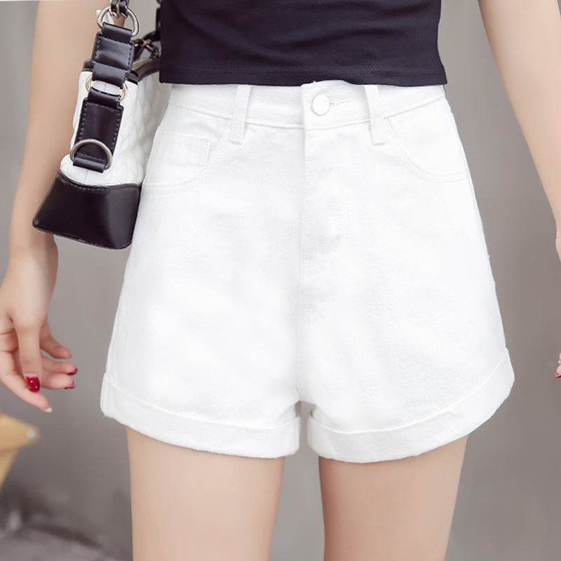 High Waisted Smoked Gray Denim Shorts For Women - MYLUXURY LANE ENTERPRISE