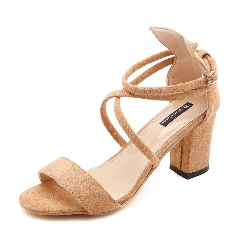 Lace Up Roman Sandals High Heels Women - MYLUXURY LANE ENTERPRISE