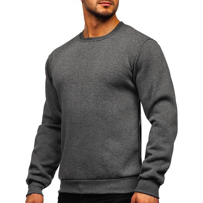 European American Hoodie With Round Neck In Solid Color - MYLUXURY LANE ENTERPRISE