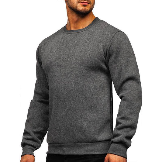 European American Hoodie With Round Neck In Solid Color - MYLUXURY LANE ENTERPRISE
