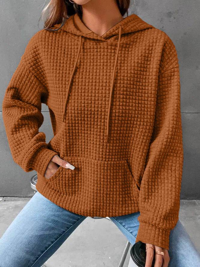 Women's Loose Casual Solid Color Long-sleeved Sweater - MYLUXURY LANE ENTERPRISE