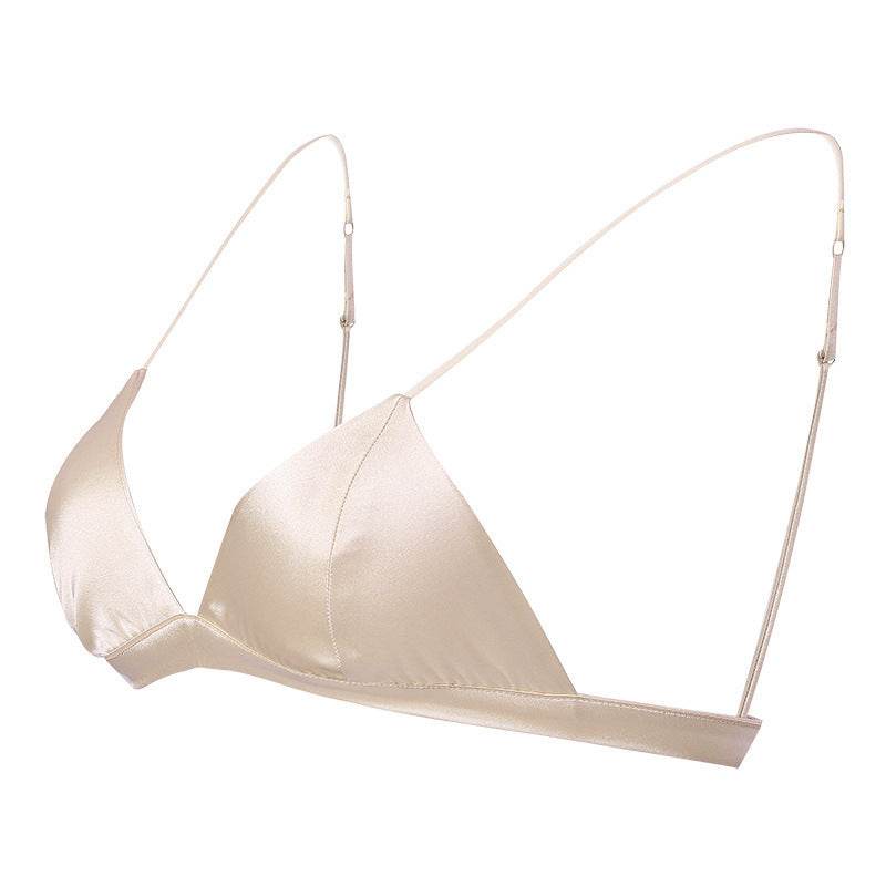 Silk Non-steel Ring Triangular Cup Invisible Underwear - MYLUXURY LANE ENTERPRISE