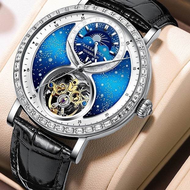 Automatic Mechanical Watch Young Men's Business All-Match Sports Watch Waterproof - MYLUXURY LANE ENTERPRISE