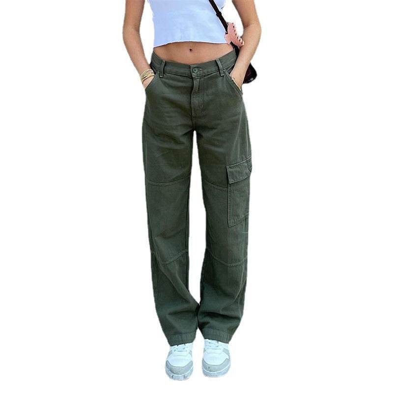 Women's Loose High-waist Straight-leg Casual Trousers - MYLUXURY LANE ENTERPRISE