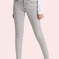 High Rise Skinny Jeans in Gray with Low Stretch - MYLUXURY LANE ENTERPRISE