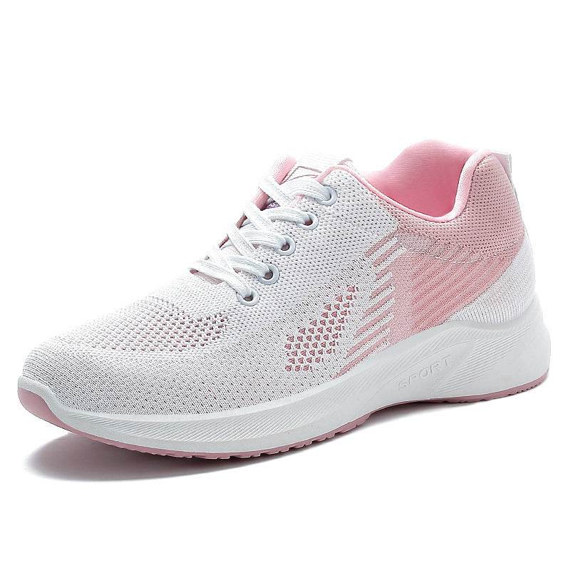Women's Breathable Flying Woven Lace-up Fashionable Sports Shoes - MYLUXURY LANE ENTERPRISE