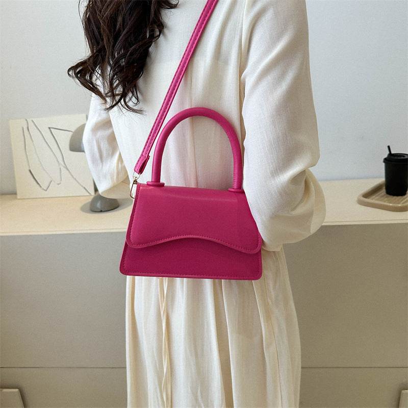 Fashion Messenger Bag Simple Solid Color Tote - MYLUXURY LANE ENTERPRISE