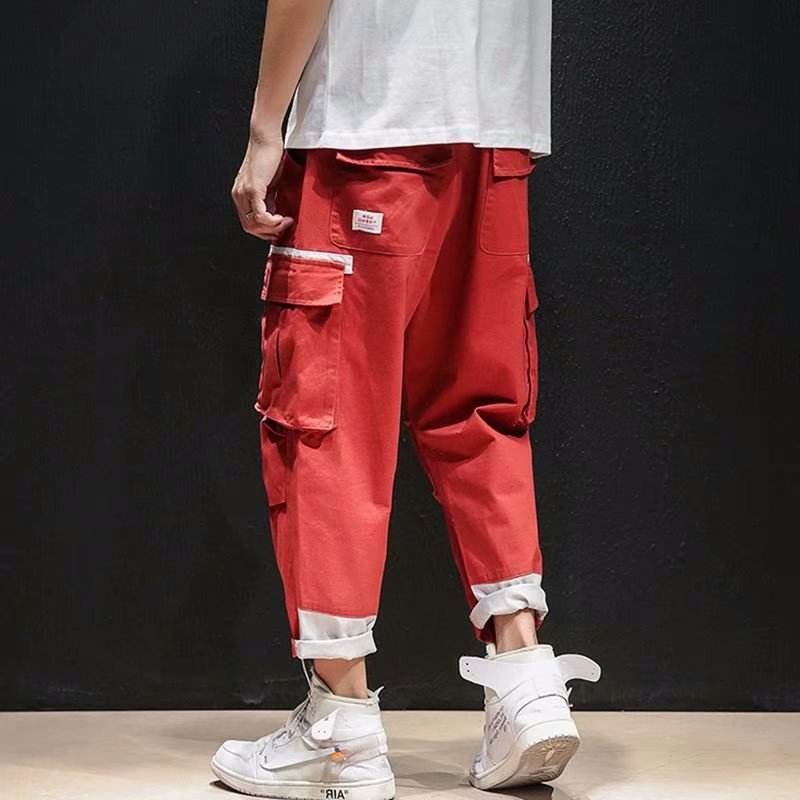 Loose Straight 9 Points Hip Hop Pants - MYLUXURY LANE ENTERPRISE