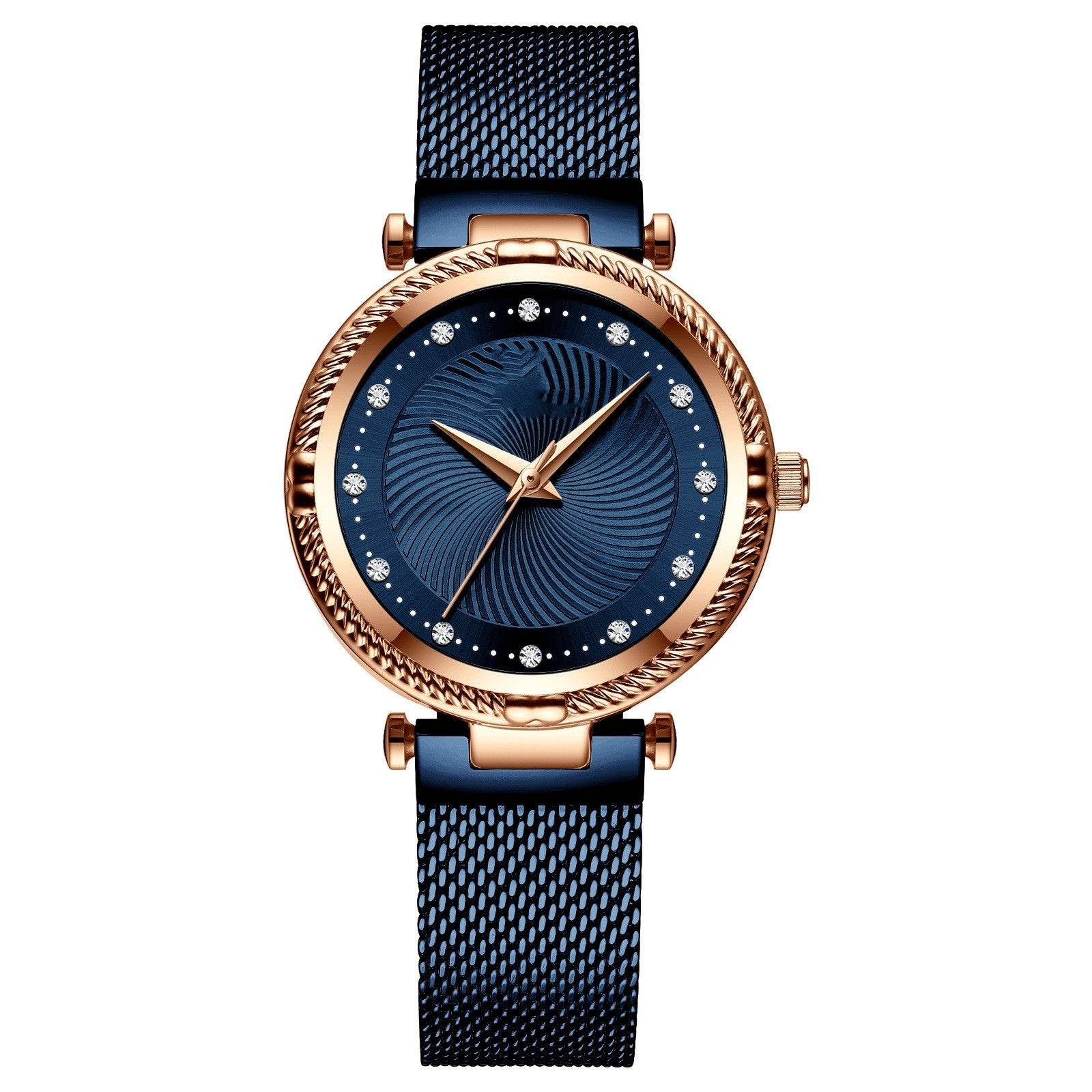 Mesh Waterproof Diamond Inlaid Women's Watch - MYLUXURY LANE ENTERPRISE