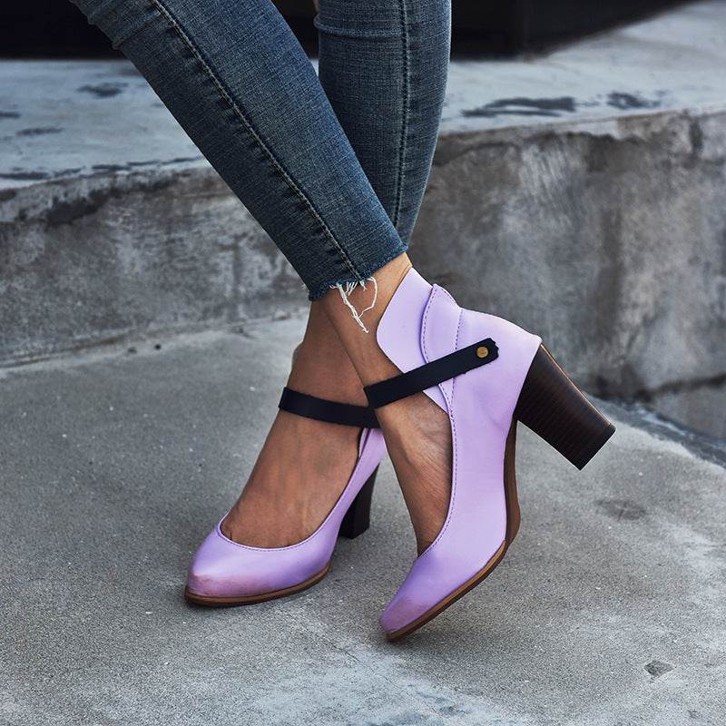 Chunky Heel High Heel Women's Sandals - MYLUXURY LANE ENTERPRISE