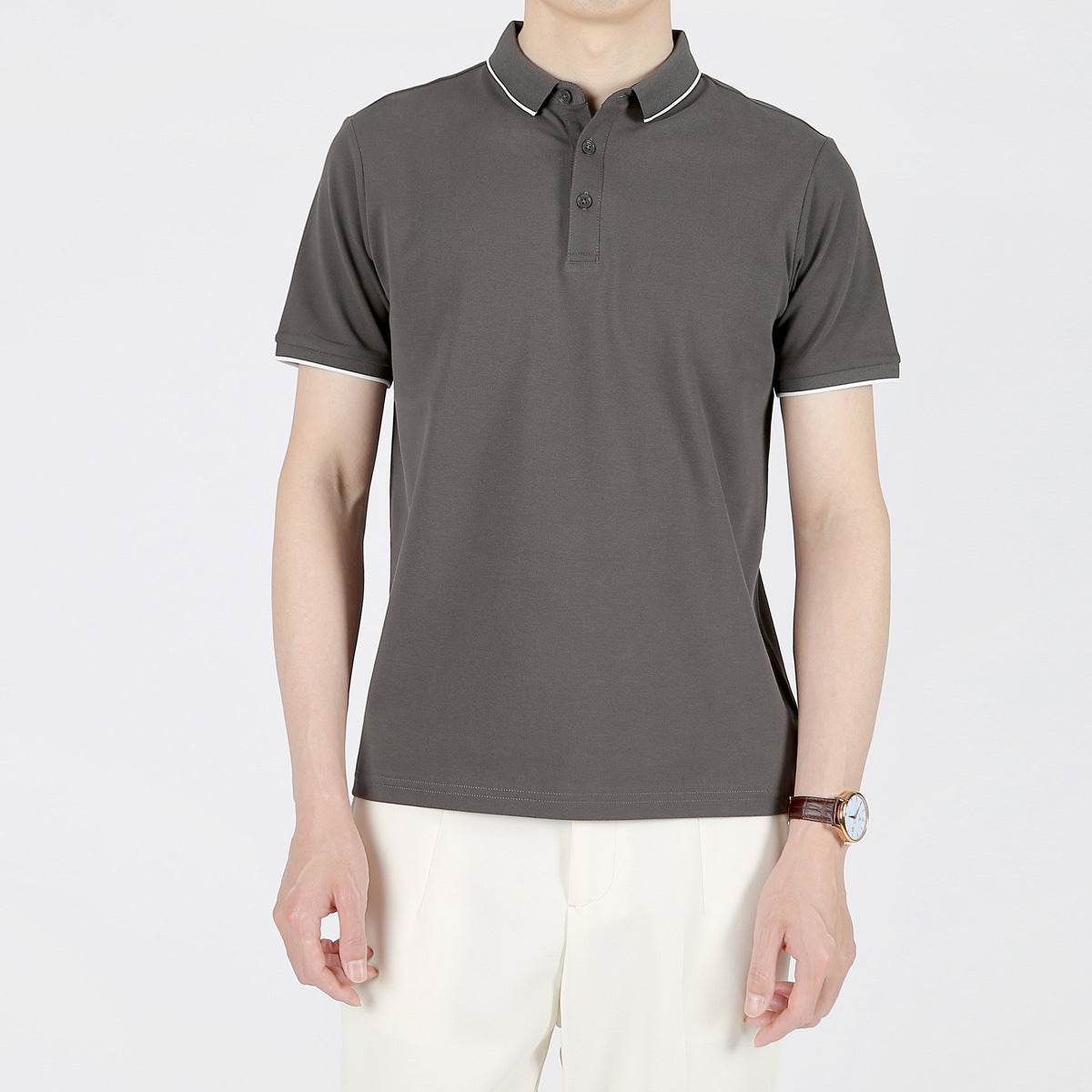 Summer Leisure Casual Lapel Short Sleeve T-shirt - MYLUXURY LANE ENTERPRISE