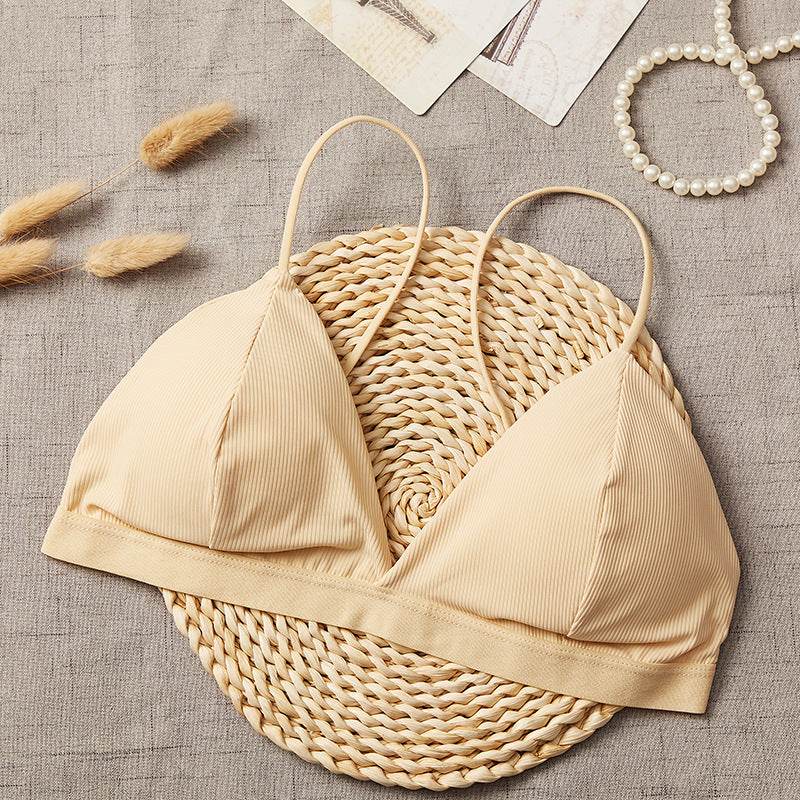 French Triangle Cup Bra Without Steel Ring - MYLUXURY LANE ENTERPRISE