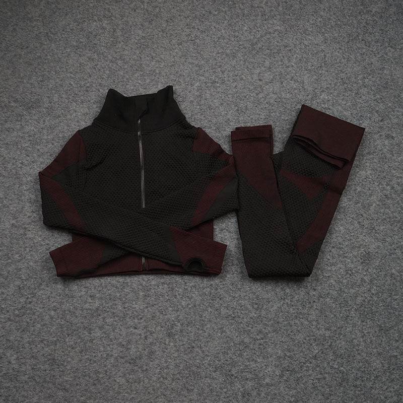 Three-piece Stretch Fitness Pants Sports Yoga Suit - MYLUXURY LANE ENTERPRISE