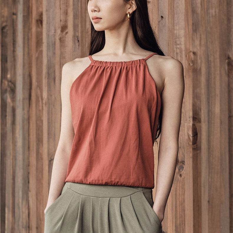 Strappy Sleeveless Tank Top - MYLUXURY LANE ENTERPRISE
