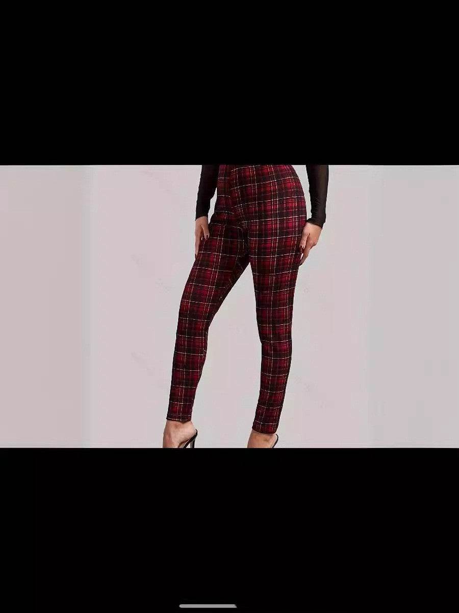 Women's Outer Wear Printed Stretch Slimming Skinny Pants - MYLUXURY LANE ENTERPRISE
