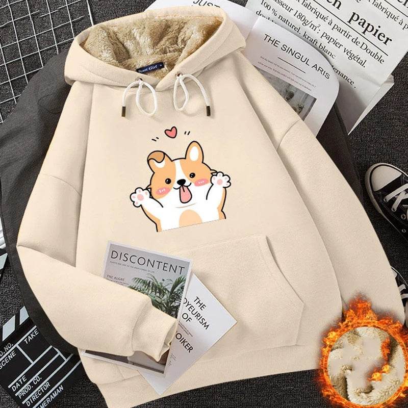 Cashmere Hoodie Women's Fleece-lined Thickened - MYLUXURY LANE ENTERPRISE