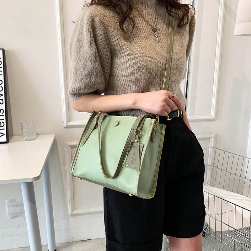 Fashion Stitching Popular Shoulder Messenger Bag - MYLUXURY LANE ENTERPRISE