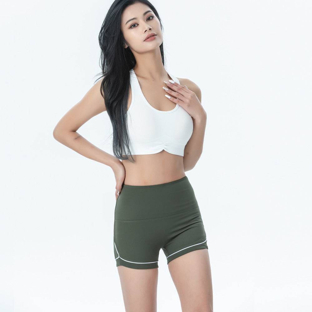Dance Fitness Yoga Shorts Slim Fit Shaping Peach - MYLUXURY LANE ENTERPRISE