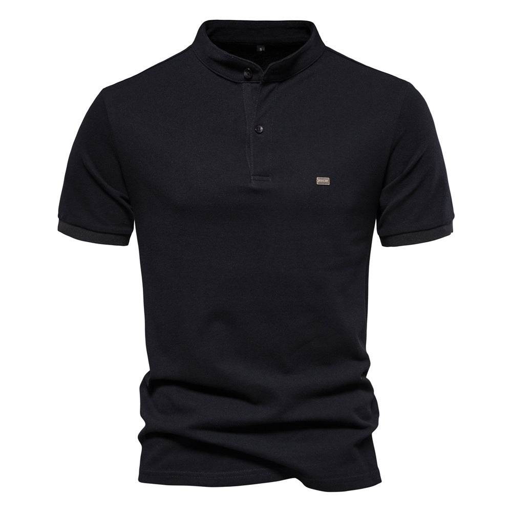 Men's Fashion Pure Cotton Stand Collar Sports Top - MYLUXURY LANE ENTERPRISE