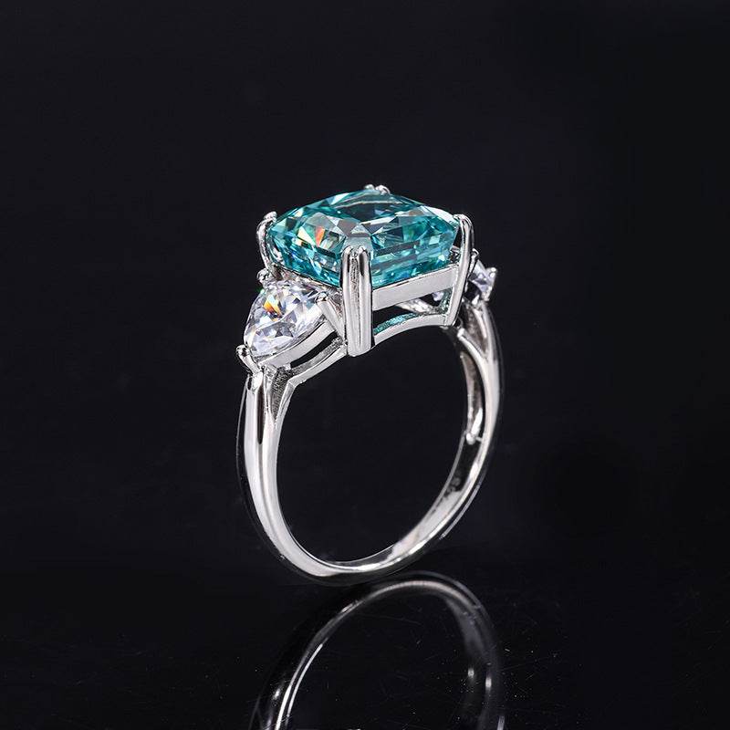 S925 All-body Silver High Carbon Diamond Ring - MYLUXURY LANE ENTERPRISE