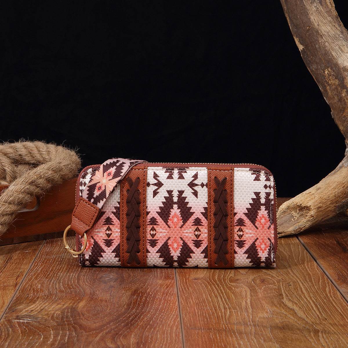Vintage Cotton And Linen Printed Bohemian Style Lady Hand-carrying Wallet Card Holder - MYLUXURY LANE ENTERPRISE