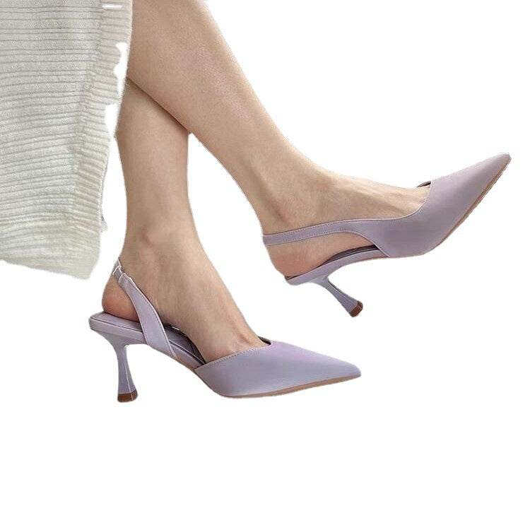 Closed Toe Back Strap Solid Color Women's Shoes Sandals - MYLUXURY LANE ENTERPRISE
