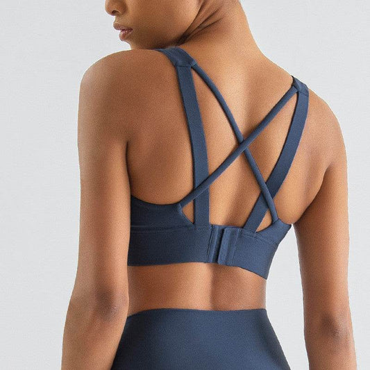 Fixed Cushion Running Shock Absorbing Sports Bra - MYLUXURY LANE ENTERPRISE