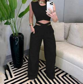 Female Fashion Hot Girl Backless Slim Fit Yellow Suit - MYLUXURY LANE ENTERPRISE