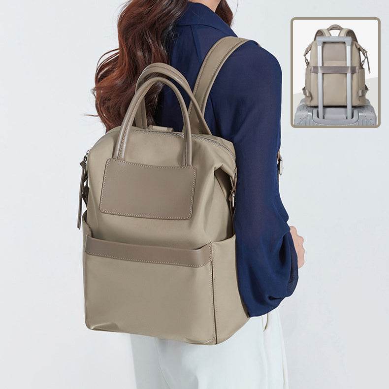Women's Casual Backpack With Hand-hold Design Lightweight And Waterproof Commuting Travel Computer Bag Large Capacity Handbag - MYLUXURY LANE ENTERPRISE