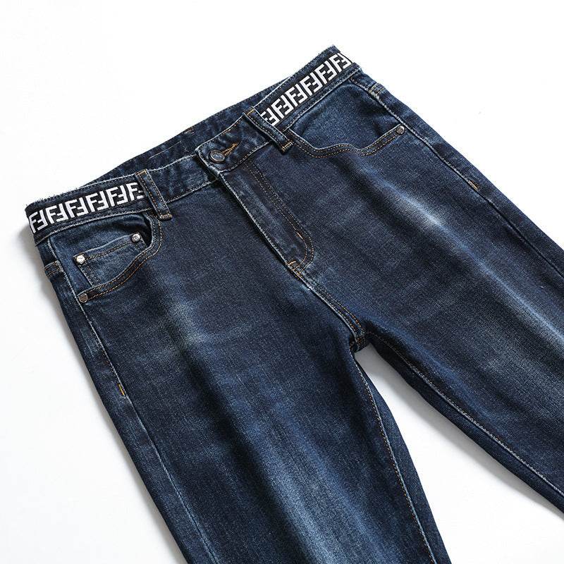 Autumn and Winter New Thick Korean Style Slim Men's Jeans - MYLUXURY LANE ENTERPRISE