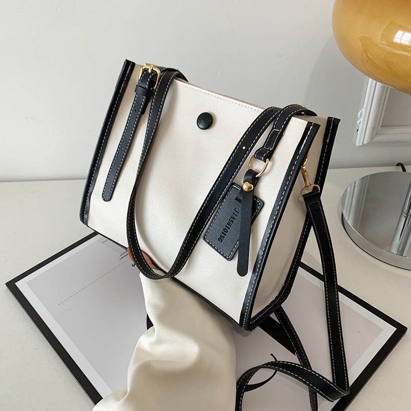 Fashion Stitching Popular Shoulder Messenger Bag - MYLUXURY LANE ENTERPRISE