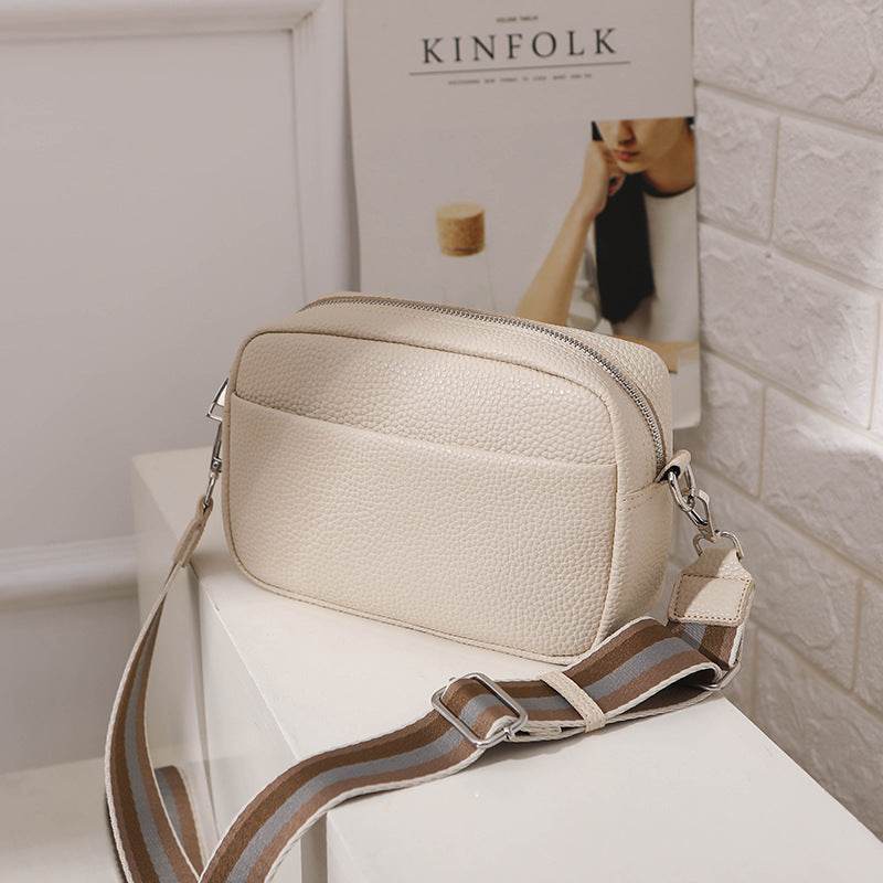 Ladies Trend Solid Color PU Crossbody Shoulder Bag - MYLUXURY LANE ENTERPRISE