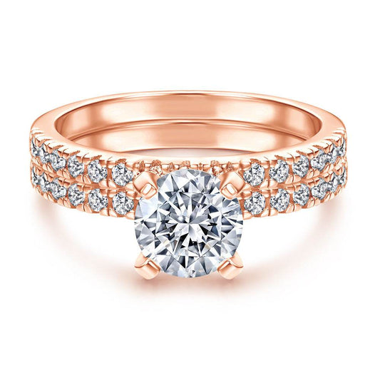Combination Wedding Platinum Imitation Diamond Creative Trendy Set - MYLUXURY LANE ENTERPRISE