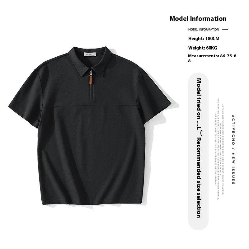 Mesh Waffle Lapel Polo Shirt T-shirt - MYLUXURY LANE ENTERPRISE