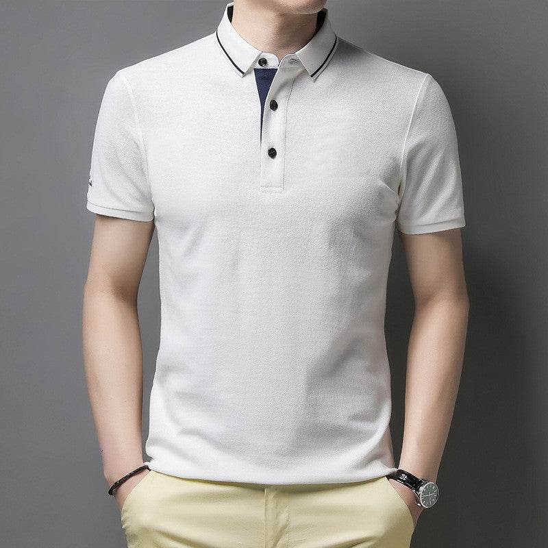 Men's Short-sleeved Cotton T-shirt Solid Color - MYLUXURY LANE ENTERPRISE
