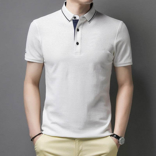Men's Short-sleeved Cotton T-shirt Solid Color - MYLUXURY LANE ENTERPRISE