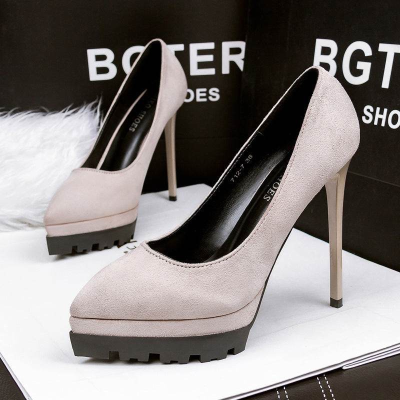 Korean Style High Heels Stiletto Professional Sexy Female Pumps - MYLUXURY LANE ENTERPRISE