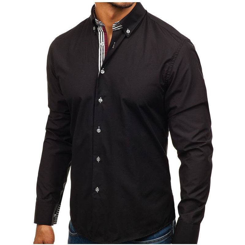 Men's Long-sleeved Shirt Fashion - MYLUXURY LANE ENTERPRISE