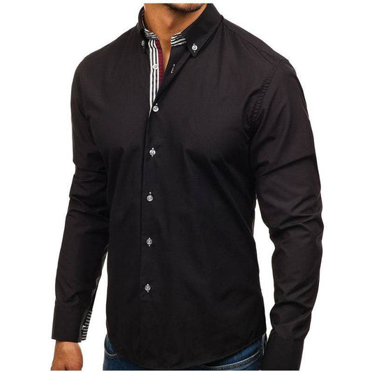 Men's Long-sleeved Shirt Fashion - MYLUXURY LANE ENTERPRISE