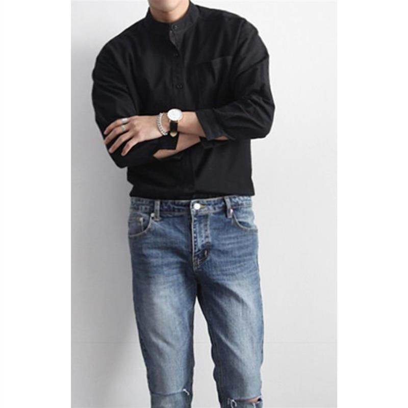 Design Ins Feeling Distressed Clothes Linen Feeling Japanese Style Shirt - MYLUXURY LANE ENTERPRISE