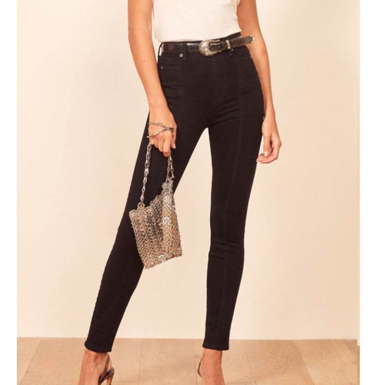 Stitching slimming ladies jeans - MYLUXURY LANE ENTERPRISE