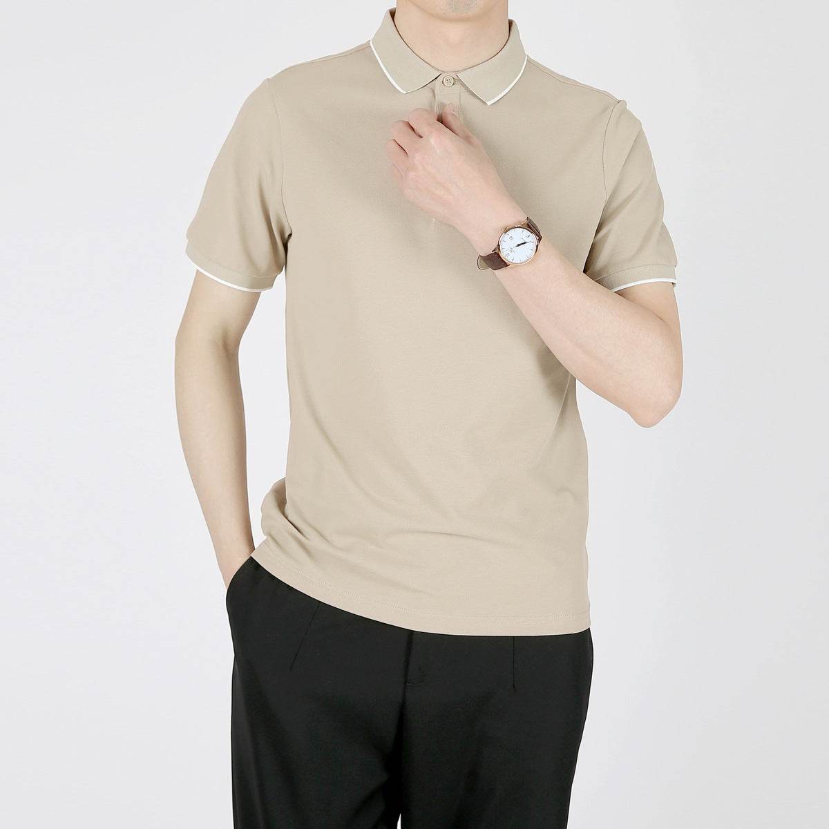 Summer Leisure Casual Lapel Short Sleeve T-shirt - MYLUXURY LANE ENTERPRISE